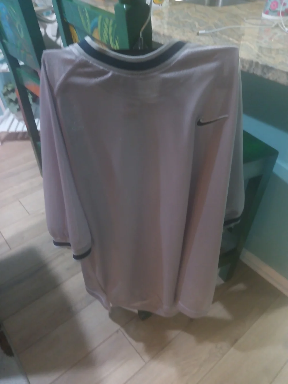Nike Gray Athletic Jersey with BlackTrim